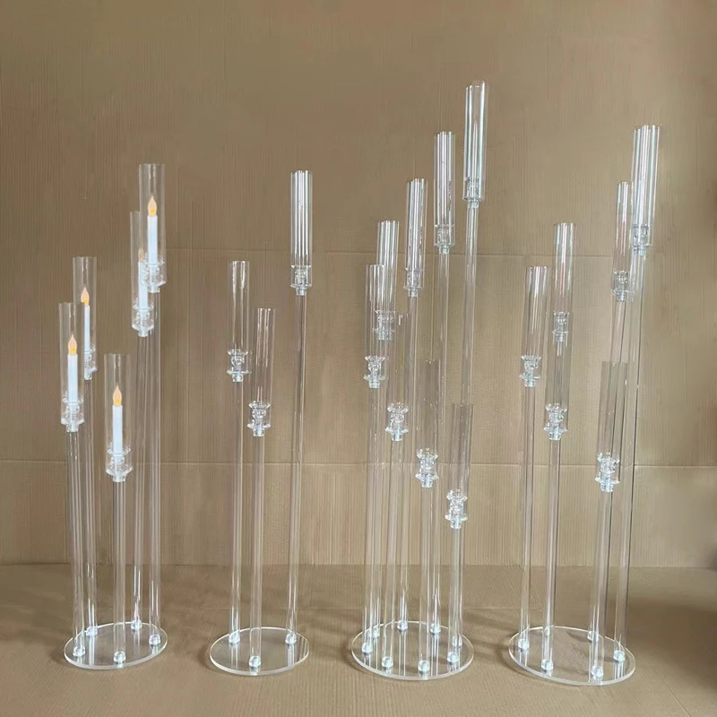 Wedding Decoration Centerpiece Candelabra Clear Candle Holder Acrylic Candlesticks for Weddings Event Party
Wedding Decoration Centerpiece Candelabra Clear Candle Holder Acrylic Candlesticks for Weddings Event Party