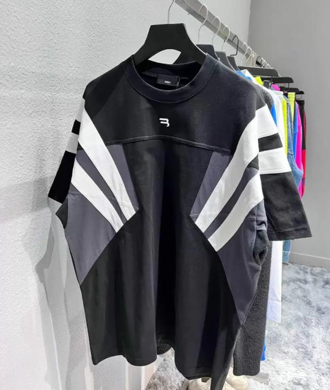 Men' T-Shirts Embroidery Color Blocking Women Men T Shirts Tees Hiphop Casual Cotton Shirt
Men' T-Shirts Embroidery Color Blocking Women Men T Shirts Tees Hiphop Casual Cotton Shirt