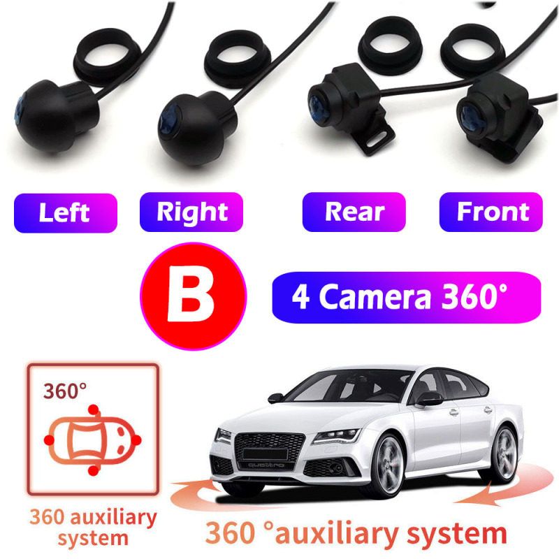360 Panoramic Camera 720P HD Rear / Front / Left / Right 360 Panoramic Accessories for Car Android Radio