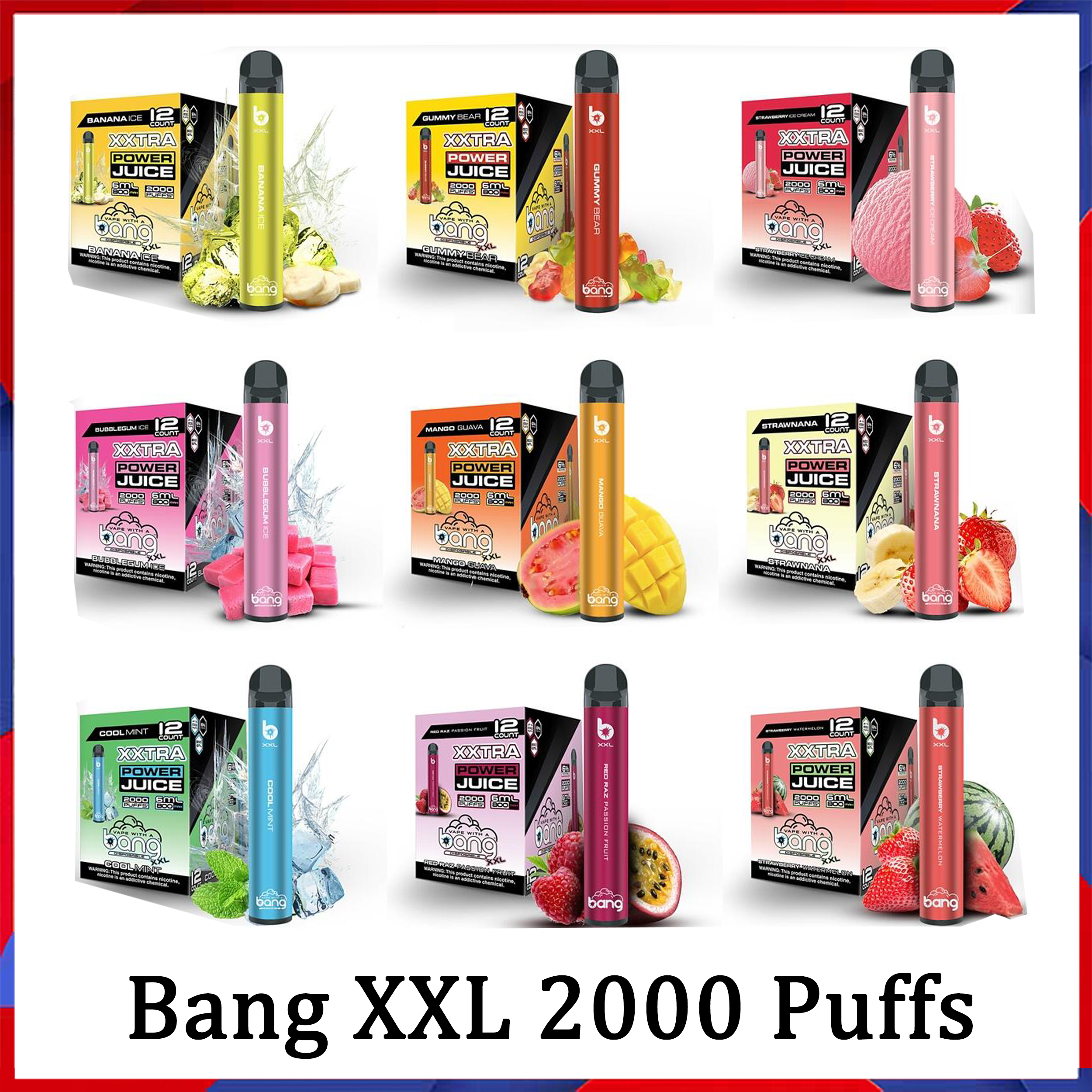 Disposable Vape Pen E Cigarette 2000 Puffs 2% 5% 6% With 800Mah Battery 6Ml Prefilled Cartridge Pods Xxtra Vapor Kit Bang Xxl 24 Flavors Fast Ship No Tax
Disposable Vape Pen E Cigarette 2000 Puffs 2% 5% 6% With 800Mah Battery 6Ml Prefilled Cartridge Pods Xxtra Vapor Kit Bang Xxl 24 Flavors Fast Ship No Tax