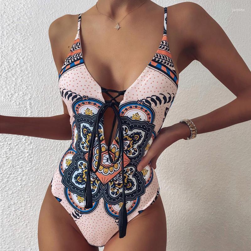 Women' Swimwear Women' Sexy Women' Vintage Print Hollow One Piece Swimsuit Push Up Bandage Biquini Traje De Bano Mujer Trikini, Pk
Women' Swimwear Women' Sexy Women' Vintage Print Hollow One Piece Swimsuit Push Up Bandage Biquini Traje De Bano Mujer Trikini, Pk