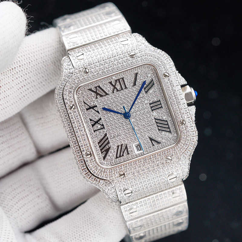 Wristwatches Wristwatch Diamonds Mens Watch Automatic Mechanical Watch 40mm With Diamond-studded Steel Bracelet VVS1 GIA Wristwatch Fashion BusinsYTS2P3DG, Colour 3
Wristwatches Wristwatch Diamonds Mens Watch Automatic Mechanical Watch 40mm With Diamond-studded Steel Bracelet VVS1 GIA Wristwatch Fashion BusinsYTS2P3DG, Colour 3