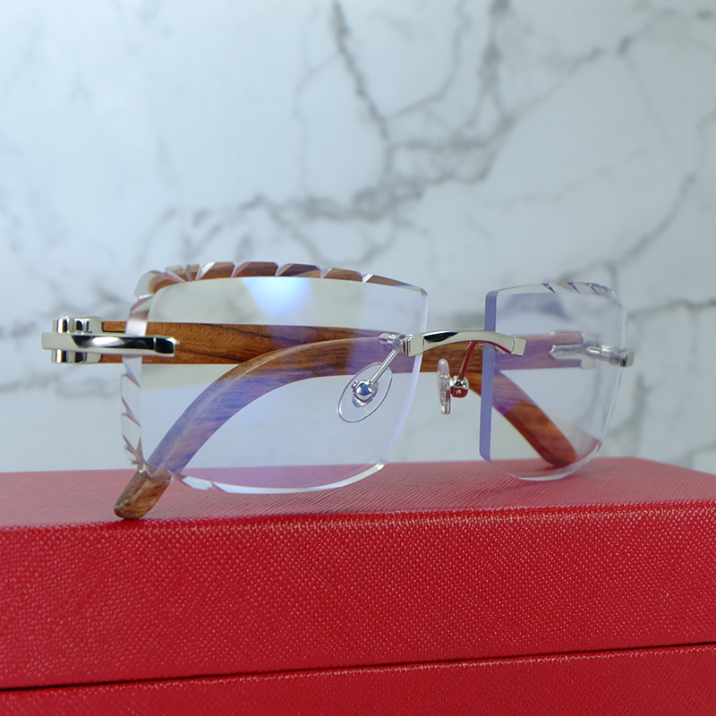 Dia Cut Wood Sunglasses Fashion Stylish Sun Glasses For Men And Women Designer Carter Shades Outdoor Decoration Good quality