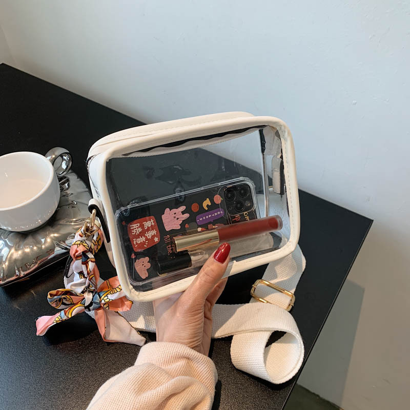 Evening Bags PVC Clear Crossbody For Women Men Stadium Approved Transparent Shoulder Handbag Small Square Phone Bag Outdoor Wallet Purse 221110