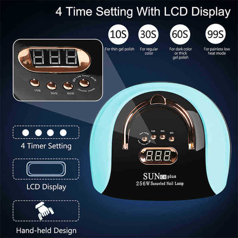 Nxy Lamp for Drying Nails 114w Led Dryer Professional Manicure Pedicure with Automatic Sensor 57 Beads 220624