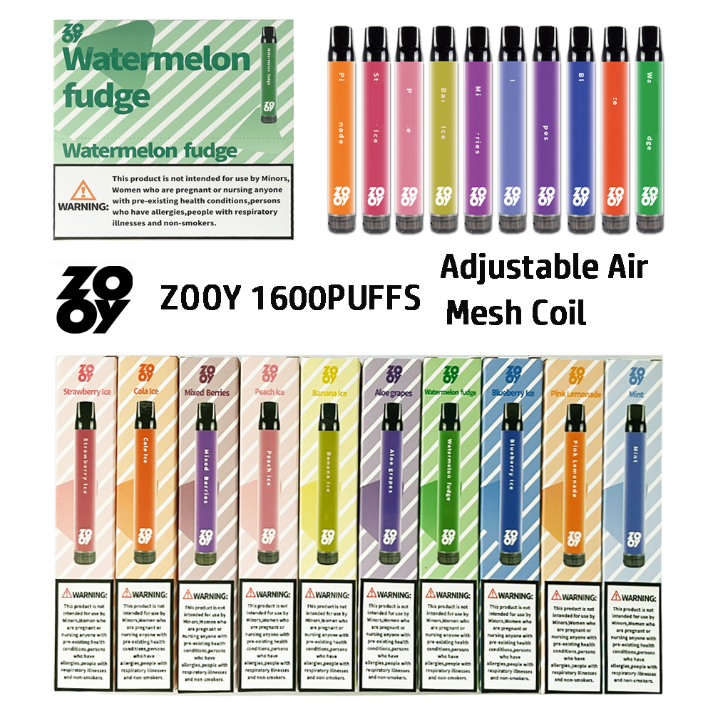 Eletronic Cigarette Disposable vape pen 1600puffs custom logo OEM packaging vapor vaper pod e cig plus zooy vape 1600 puffs adjustable airflow vaporizer sigara ecig
Eletronic Cigarette Disposable vape pen 1600puffs custom logo OEM packaging vapor vaper pod e cig plus zooy vape 1600 puffs adjustable airflow vaporizer sigara ecig