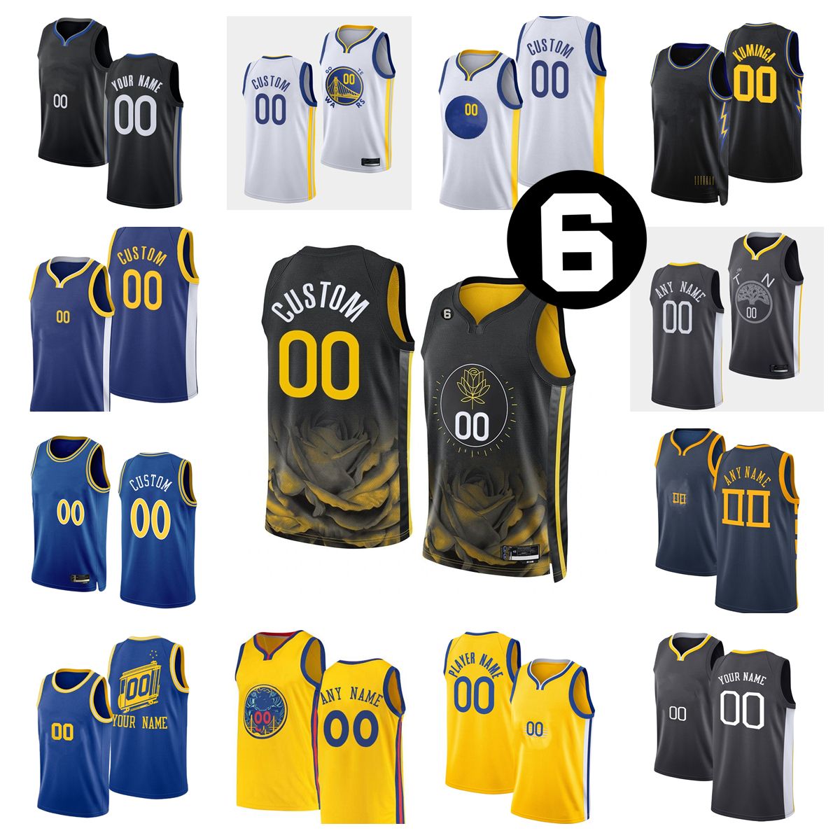 CUSTOM 6 Patch Custom Printed 2022-23 State''Warriors''New Basketball Jerseys Golden Curry Thompson Wiggins Green Wiseman Kuminga Moody Pool
CUSTOM 6 Patch Custom Printed 2022-23 State''Warriors''New Basketball Jerseys Golden Curry Thompson Wiggins Green Wiseman Kuminga Moody Pool