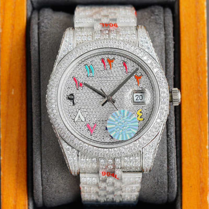 2023Wristwatches Diamond WristWatch Fashion Automatic Mechanical Watch Mens Watch 41mm Stainls Steel Strap Sapphire Waterproof Diamonds, Color 5
2023Wristwatches Diamond WristWatch Fashion Automatic Mechanical Watch Mens Watch 41mm Stainls Steel Strap Sapphire Waterproof Diamonds, Color 5