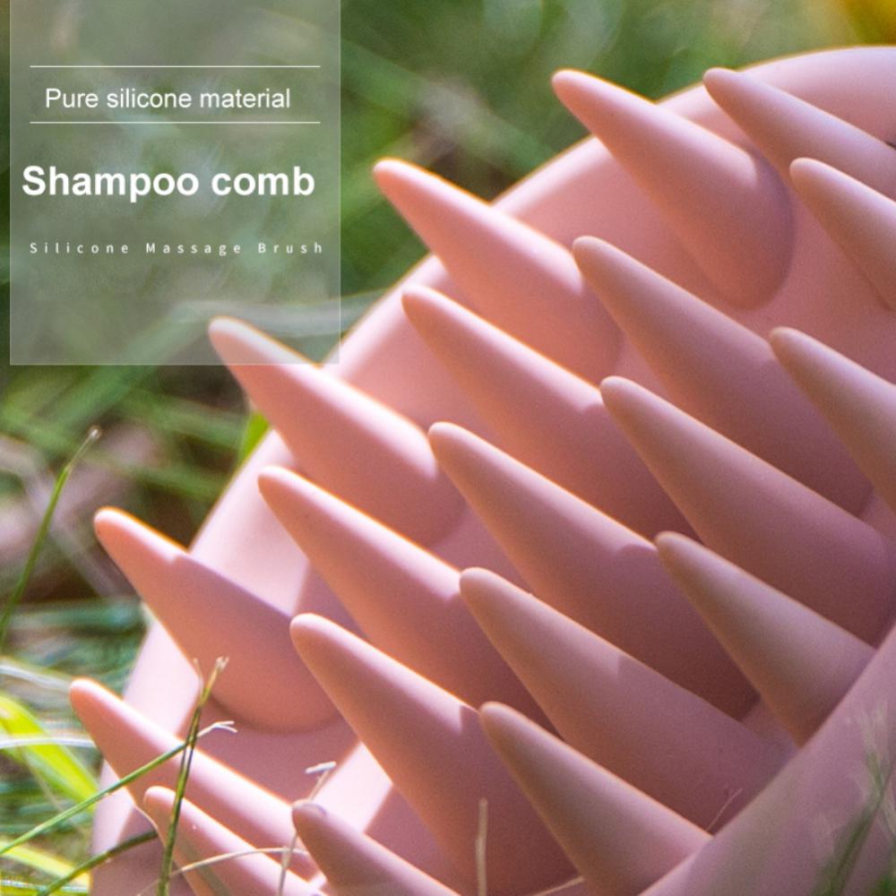 Silicone Head Scalp Massager Brush Silicone Body Brushes Hair Cleaning Comb Bath SPA Shower Massage Tools Cepillo Masajeador De Cuero Cabelludo