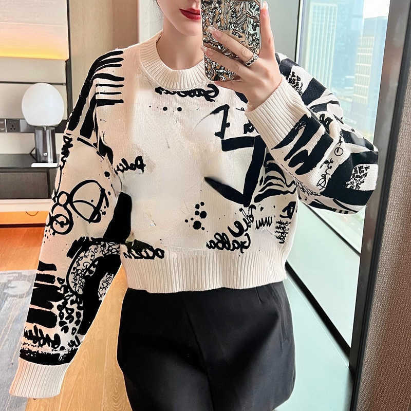 long men t round shirt deaigner casual s sweater weavers letter flocking sleeve loose pullover neck fashion top dolcegabana dolcegabanna dolcelies gab