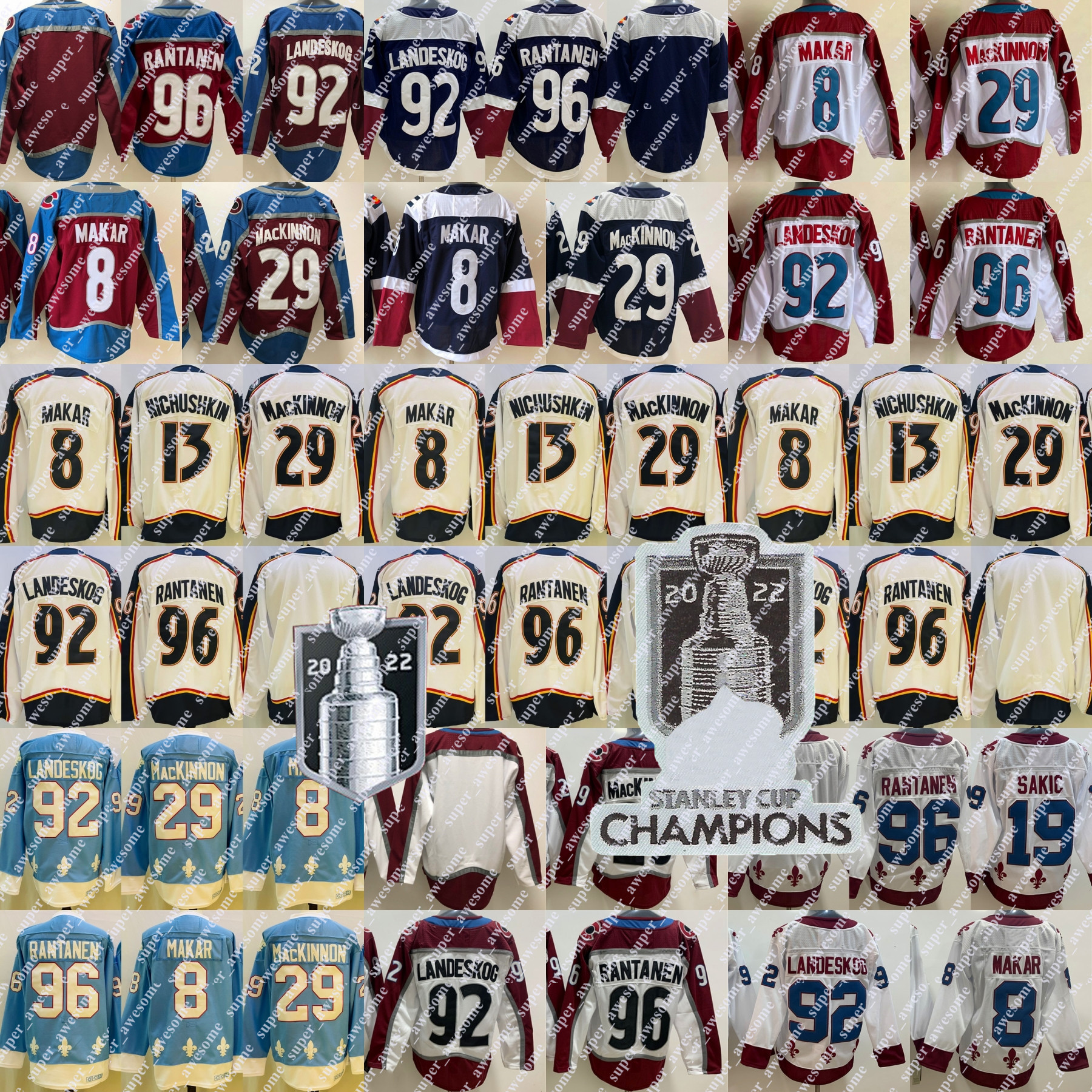 8 Cale Makar Jersey Mikko Rantanen Gabriel Landeskog Nathan MacKinnon Valeri Nichushkin 19 Joe Sakic Hockey Jerseys Red White Navy Stitched
8 Cale Makar Jersey Mikko Rantanen Gabriel Landeskog Nathan MacKinnon Valeri Nichushkin 19 Joe Sakic Hockey Jerseys Red White Navy Stitched