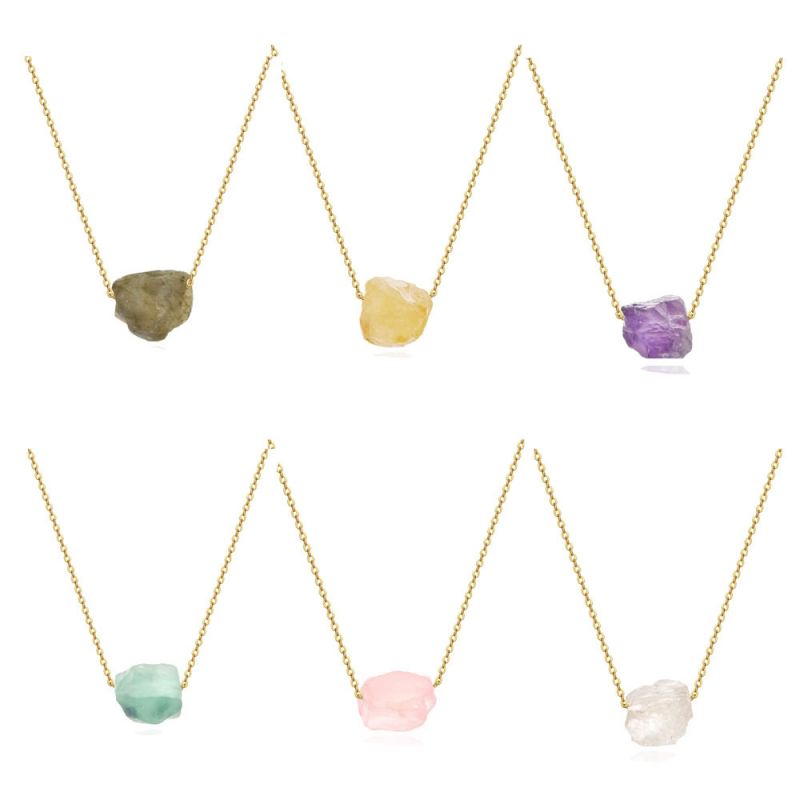 Irregular Crystal Pendant Necklaces for Women Natural Stone Necklace Chakras Gemstone Jewelry
Irregular Crystal Pendant Necklaces for Women Natural Stone Necklace Chakras Gemstone Jewelry