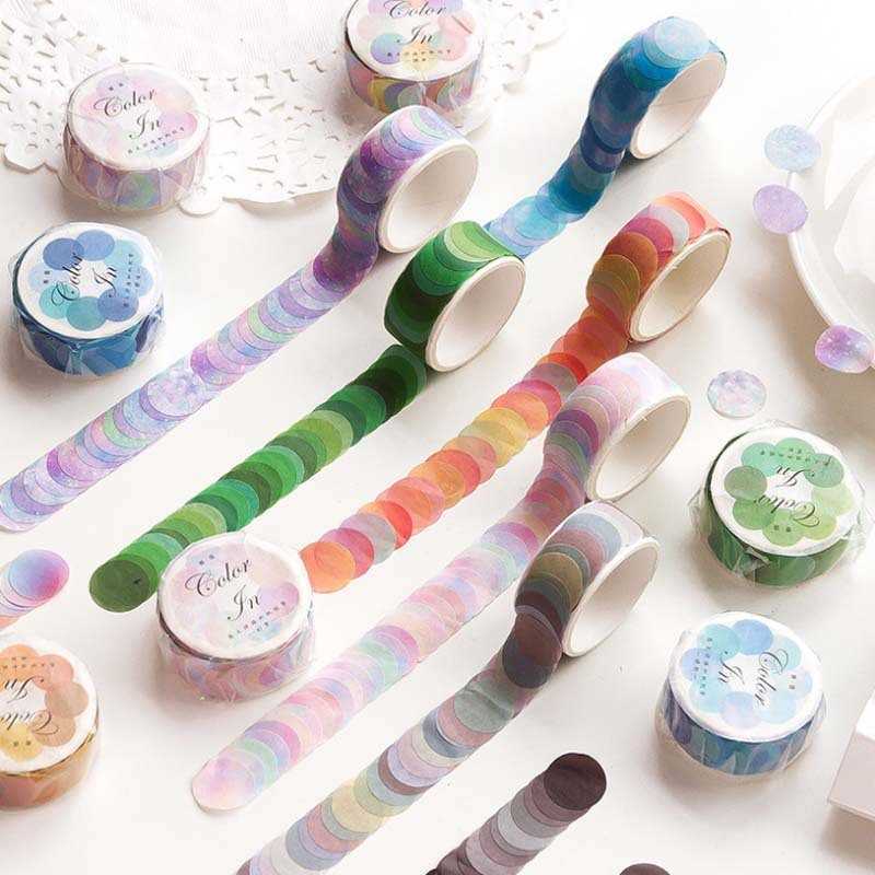 Adhesive Stickers 3pcs set Candy Dots Colored Washi Tape 14 14mm Masking Paper Adhesive-Tapes Scraper Stationery Stickers School Supplies
Adhesive Stickers 3pcs set Candy Dots Colored Washi Tape 14 14mm Masking Paper Adhesive-Tapes Scraper Stationery Stickers School Supplies