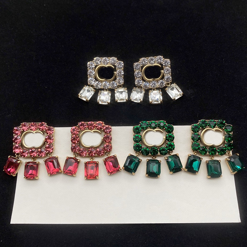 Vintage Earrings For Women Designer Jewelry Gemstone Earring Bronze Earings Green Red White Gem Tassel Dangle G Hoops Charm Orecchini
Vintage Earrings For Women Designer Jewelry Gemstone Earring Bronze Earings Green Red White Gem Tassel Dangle G Hoops Charm Orecchini