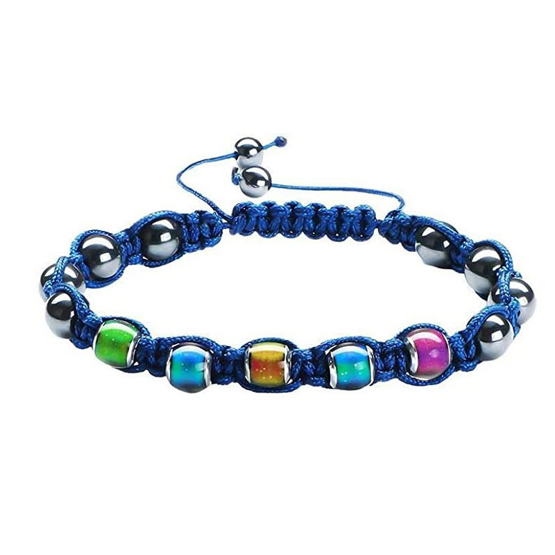 Wholesale Mood Beads Hematite Charm Bracelet Friendship Jewelry for Women Gift