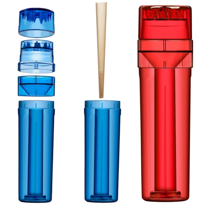 SmokeTools Plastic Grinder & Storage Kit - Multifunction Smoking Accessories with Pre-Roll Cone Roller, Dry Herb Jars, 6-Tube Filling, and 2-in-1 Storage.
SmokeTools Plastic Grinder & Storage Kit - Multifunction Smoking Accessories with Pre-Roll Cone Roller, Dry Herb Jars, 6-Tube Filling, and 2-in-1 Storage.
