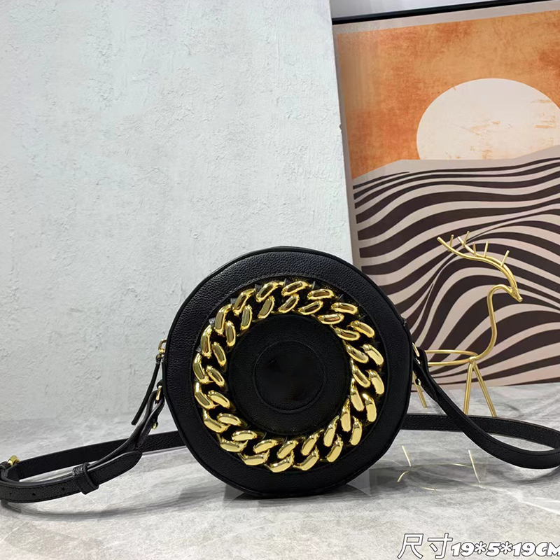 Luxurious Round La Medusa messenger bag chain Crossbody bag shoulder bags camera bagss Grain leather, Black
Luxurious Round La Medusa messenger bag chain Crossbody bag shoulder bags camera bagss Grain leather, Black