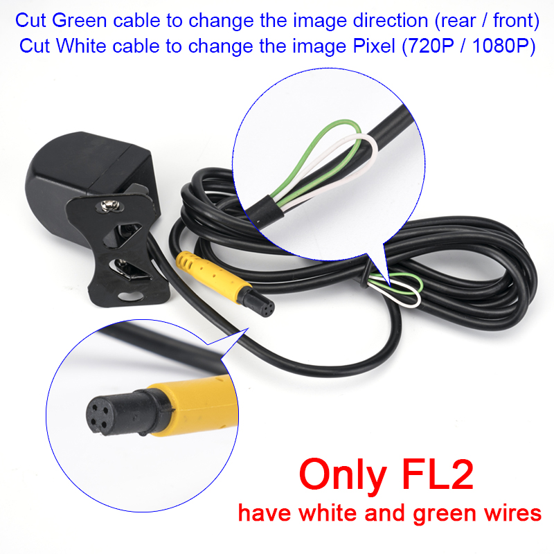 1080P AHD Car Rear View Camera with 4/5pin for Car DVR Car Mirror Dashcam Waterproof 2.5mm Jack Rear Camera Camera Not Universal