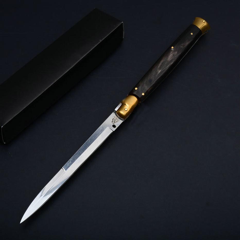 13 Inch Italian Godfather Mafia Stiletto Horizontal Folding Tactical Knife 9Cr18Mov Horn Handle Auto Camping Hunting Survival EDC Tools331l
13 Inch Italian Godfather Mafia Stiletto Horizontal Folding Tactical Knife 9Cr18Mov Horn Handle Auto Camping Hunting Survival EDC Tools331l