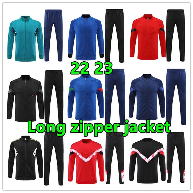 2022 23 AC new man and kids Long zipper jacket soccer tracksuit foot training suit kits de football tracksuits JUvENTusS jogging chandal futbol
2022 23 AC new man and kids Long zipper jacket soccer tracksuit foot training suit kits de football tracksuits JUvENTusS jogging chandal futbol