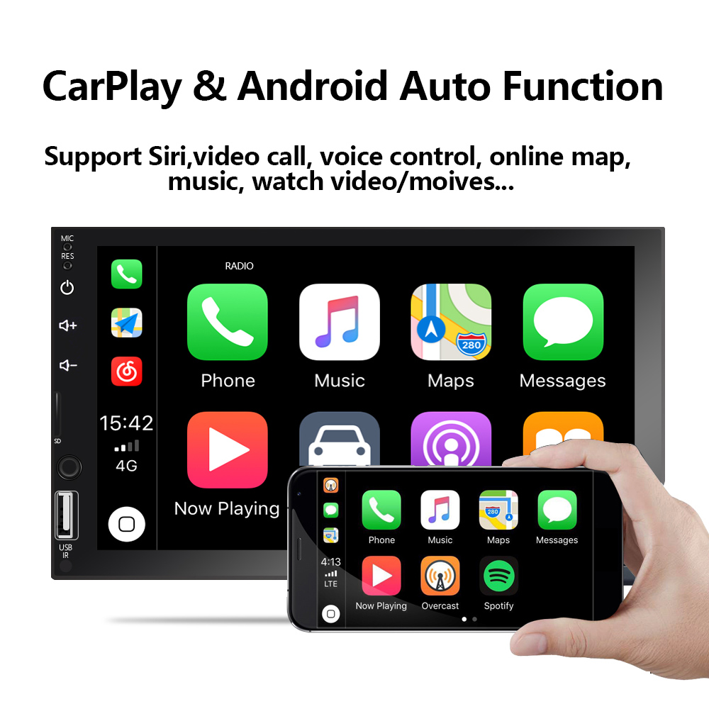 2 din CarPlay Android Auto Car Radio 7'' Autoradio Multimedia Player MP5 Audio Bluetooth Monitor 2din Head Unit FM Stereo
2 din CarPlay Android Auto Car Radio 7'' Autoradio Multimedia Player MP5 Audio Bluetooth Monitor 2din Head Unit FM Stereo