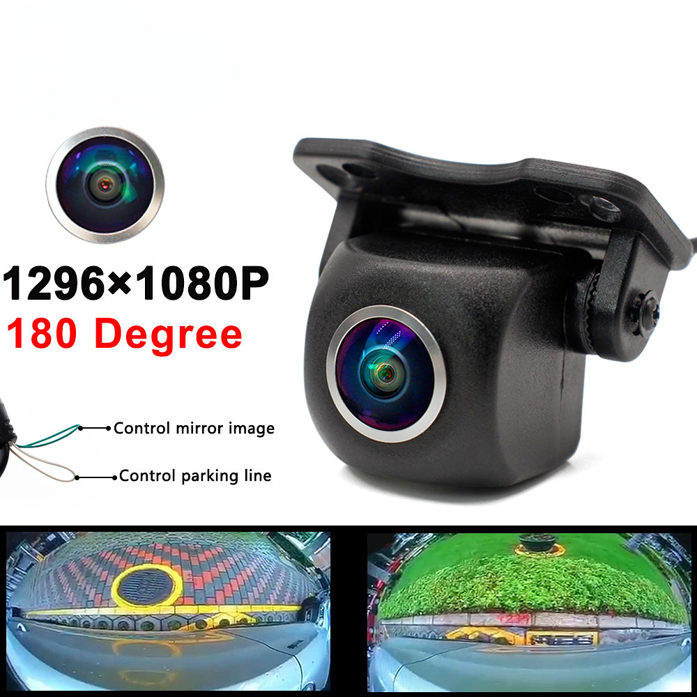 180 Degree 1080p Wide Angle HD Auto Rear View Camera Car Backup Reverse Camera Night Vision Parking Assistance Camera
