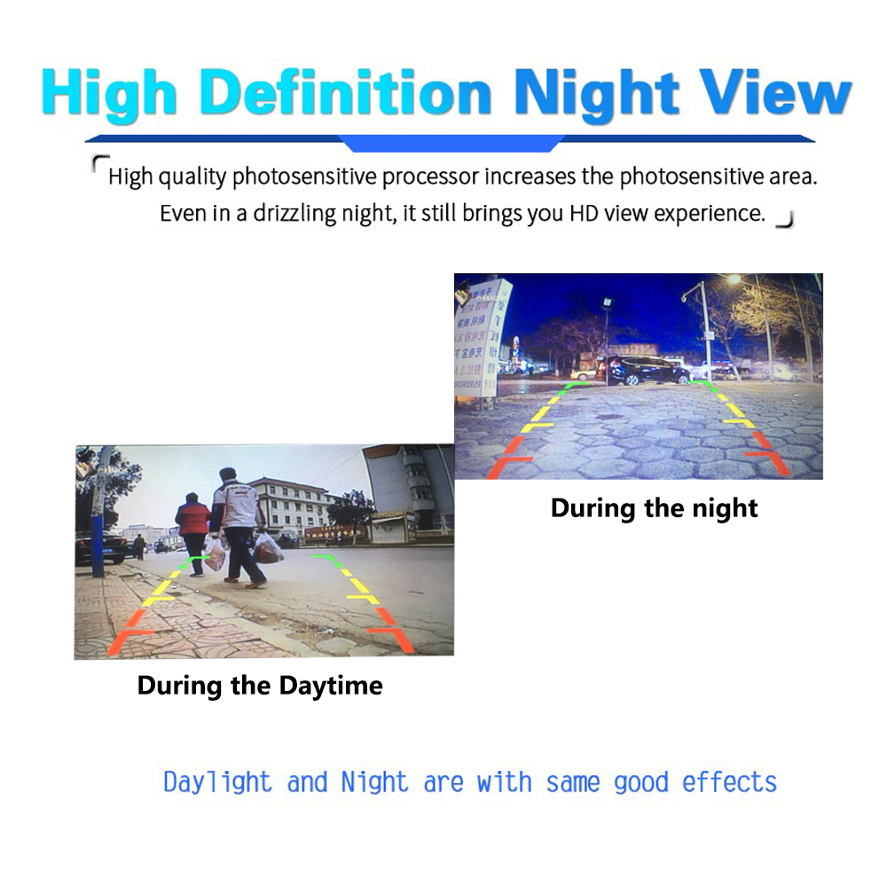 CAR Reverse Camera for Backup Parking Assistance Universal Waterproof with HD CCD 12 LEDs Night Wide Rear View Angle