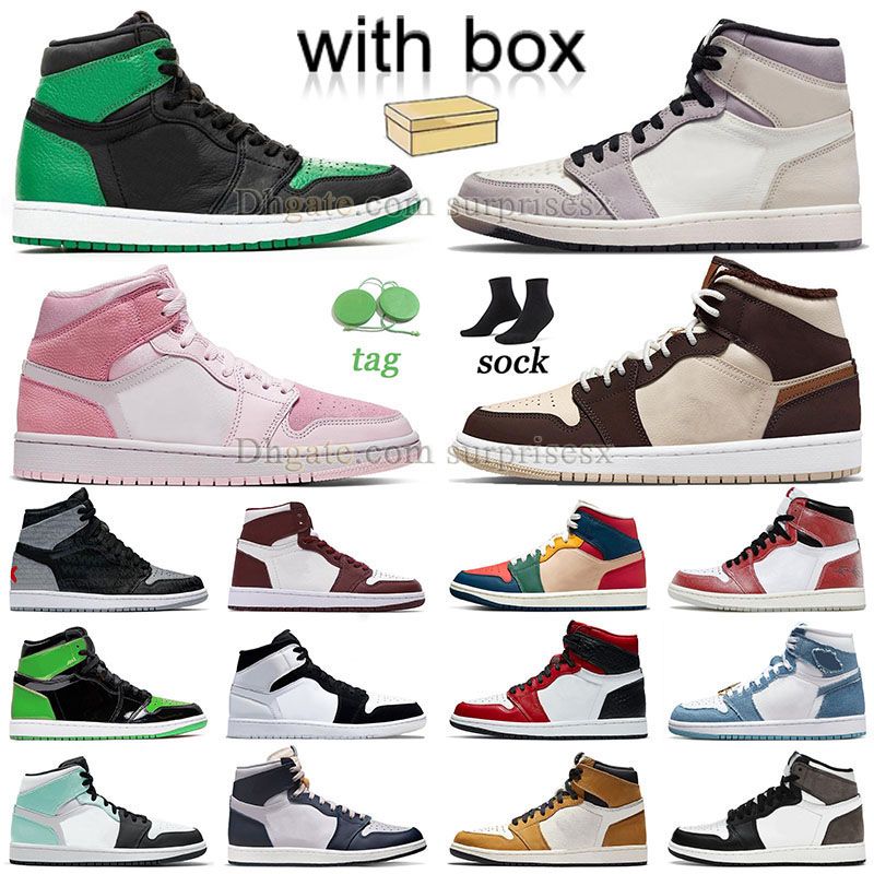 Men Designer Women 1s Basketball Shoes Jumpman 1 Mids with Box Pine Green High Og Element Light Bone Cream Dark Chocolate Dutch Starfish Sneakers J1 J1s Trainers, A55 36-46 lakers yellow
Men Designer Women 1s Basketball Shoes Jumpman 1 Mids with Box Pine Green High Og Element Light Bone Cream Dark Chocolate Dutch Starfish Sneakers J1 J1s Trainers, A55 36-46 lakers yellow