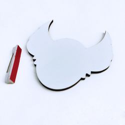 Sublimation Blank With White Pin DIY ID Badge Heat Transfer Name Tag Backing For Personalized Badges Fy5476 Ss1207 S s