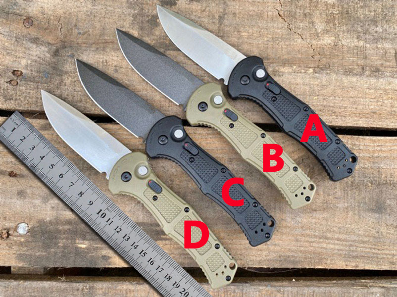 New US Style BM 9070BK Automatic Knife Single Action D2 Blade Nylon Fibre Handle Self Defense Hunting EDC Tool Fast Open Auto Knife 3400 4600 9400 4300 9070 UT85 UT88 C07
New US Style BM 9070BK Automatic Knife Single Action D2 Blade Nylon Fibre Handle Self Defense Hunting EDC Tool Fast Open Auto Knife 3400 4600 9400 4300 9070 UT85 UT88 C07