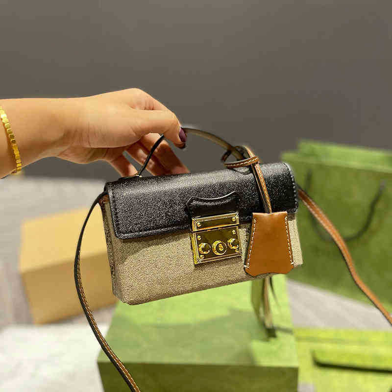 Gbag Womens Designer Bag Evening Bags Shoulder Women Mini Handbags Fashion Color Matching Small Square Crossbody Padlock Vintage Camera 220801, Black
Gbag Womens Designer Bag Evening Bags Shoulder Women Mini Handbags Fashion Color Matching Small Square Crossbody Padlock Vintage Camera 220801, Black