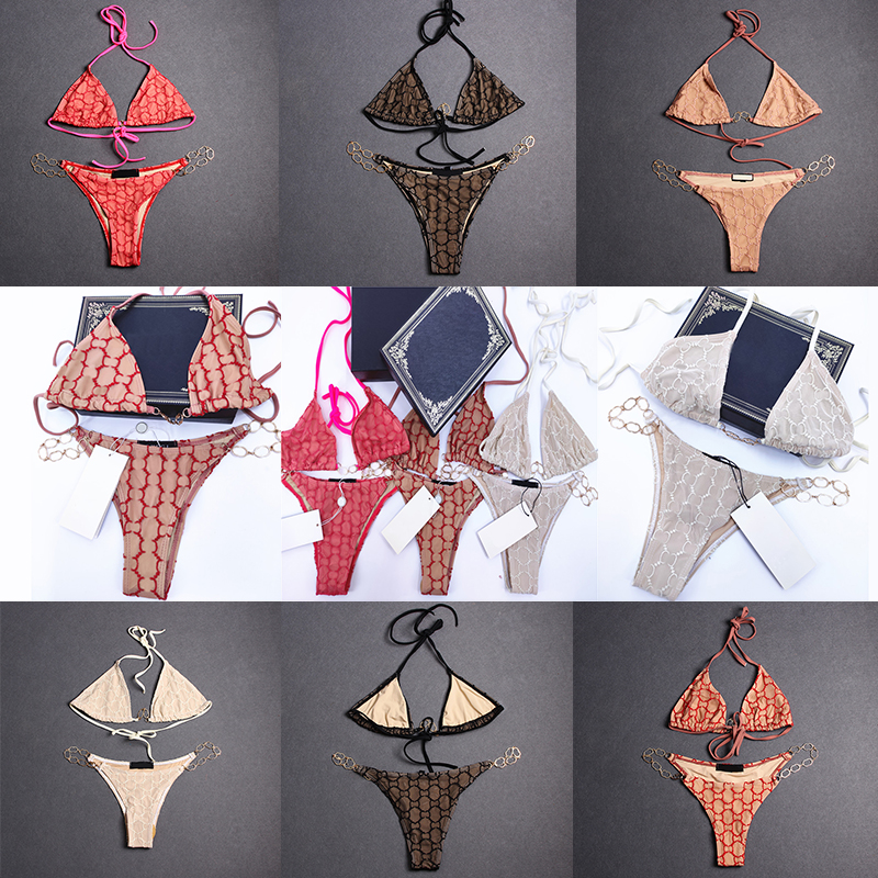 Sexy Ladies Bikini Set Designer Bathing Suit Full Letters Printed Swimsuits Soft Sling Split Swimsuit For Swimming
Sexy Ladies Bikini Set Designer Bathing Suit Full Letters Printed Swimsuits Soft Sling Split Swimsuit For Swimming