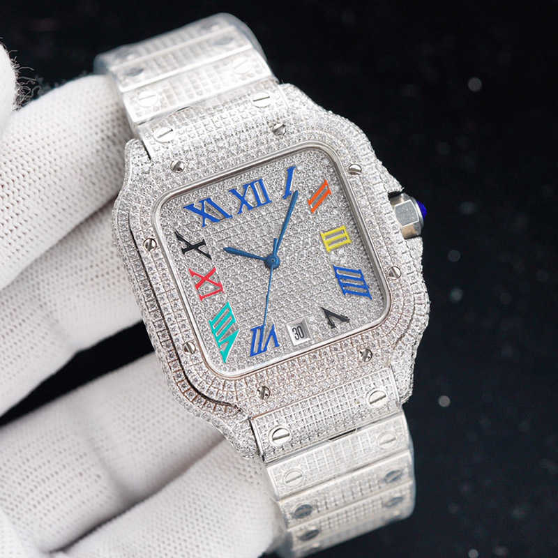 2022 Wristwatches Wristwatch Diamonds Mens Watch Automatic Mechanical Watch 40mm With Diamond-studded Steel Bracelet VVS1 GIA Wristwatch Fashion Busins, Colour 5
2022 Wristwatches Wristwatch Diamonds Mens Watch Automatic Mechanical Watch 40mm With Diamond-studded Steel Bracelet VVS1 GIA Wristwatch Fashion Busins, Colour 5