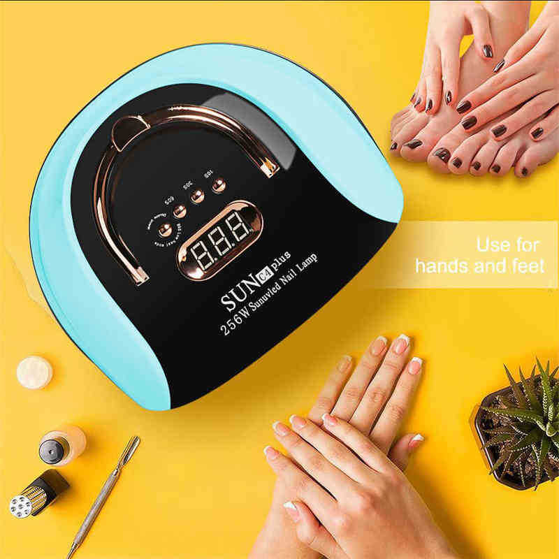 Nxy Lamp for Drying Nails 114w Led Dryer Professional Manicure Pedicure with Automatic Sensor 57 Beads 220624