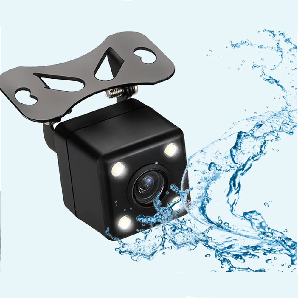 Car Rear View Camera HD Rear View Video Vehicle Backup Reverse Cameras 4 LED Night Vision Parking Camera Wide Angle