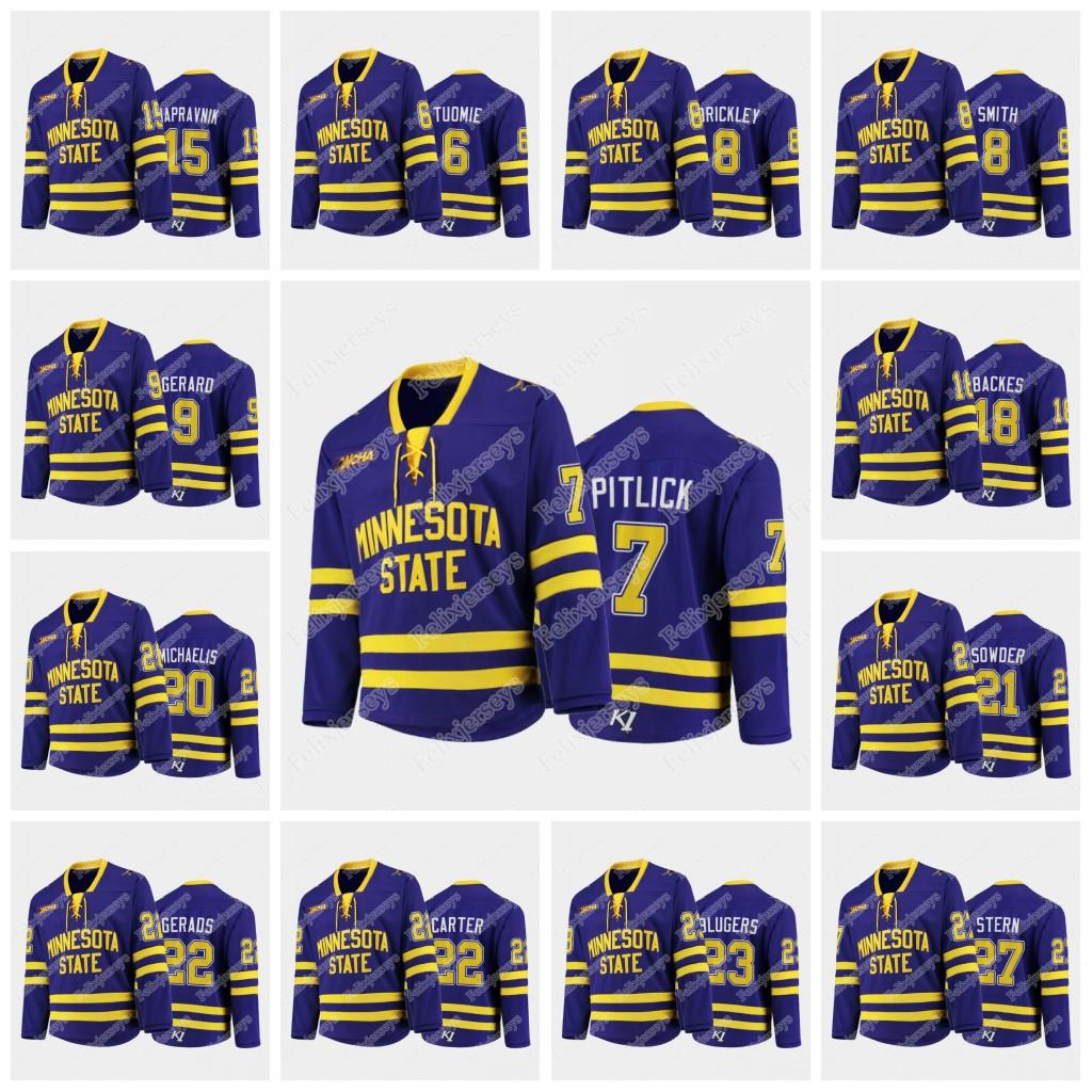 Minnesota State Mavericks Flyers College Hockey Jersey Tyler Pitlick Casey Nelson Brett Stern Ryan Carter David Backes Nathan Smith, 6 parker tuomie
Minnesota State Mavericks Flyers College Hockey Jersey Tyler Pitlick Casey Nelson Brett Stern Ryan Carter David Backes Nathan Smith, 6 parker tuomie
