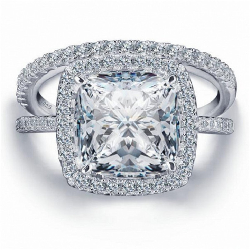 Real 100% 925 Sterling Silver Wedding Rings for Women Princess-cut Engagement Rings sets Simulated Diamond Platinum ring Jewelry
Real 100% 925 Sterling Silver Wedding Rings for Women Princess-cut Engagement Rings sets Simulated Diamond Platinum ring Jewelry