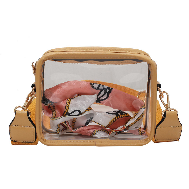 Evening Bags PVC Clear Crossbody For Women Men Stadium Approved Transparent Shoulder Handbag Small Square Phone Bag Outdoor Wallet Purse 221110