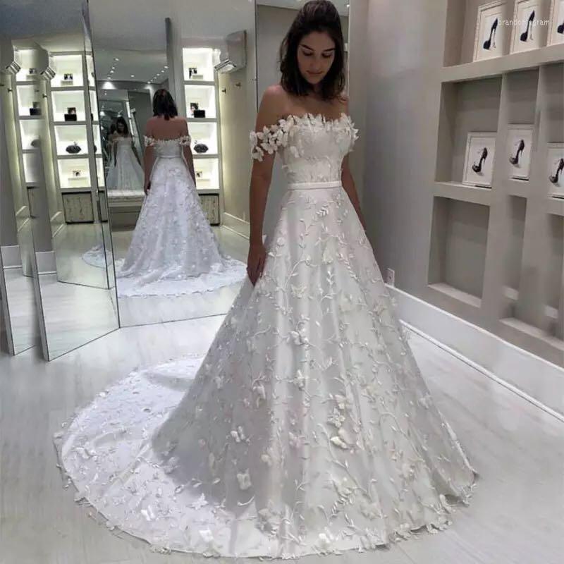 Wedding Dress White Dresses A-Line Lace Off Shoulder Long Bridal Butterfly Pattern Vestido De Novia Plus Size
Wedding Dress White Dresses A-Line Lace Off Shoulder Long Bridal Butterfly Pattern Vestido De Novia Plus Size