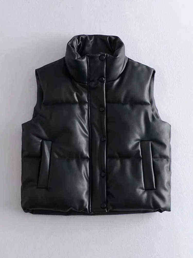 Womens Puffy Vest Bodywarmer Black Pu Leather Vest Woman Jacket Autumn Winter Outfit Buffer Vest Female Sleeveless Jacket J220727, Style 2 black
Womens Puffy Vest Bodywarmer Black Pu Leather Vest Woman Jacket Autumn Winter Outfit Buffer Vest Female Sleeveless Jacket J220727, Style 2 black