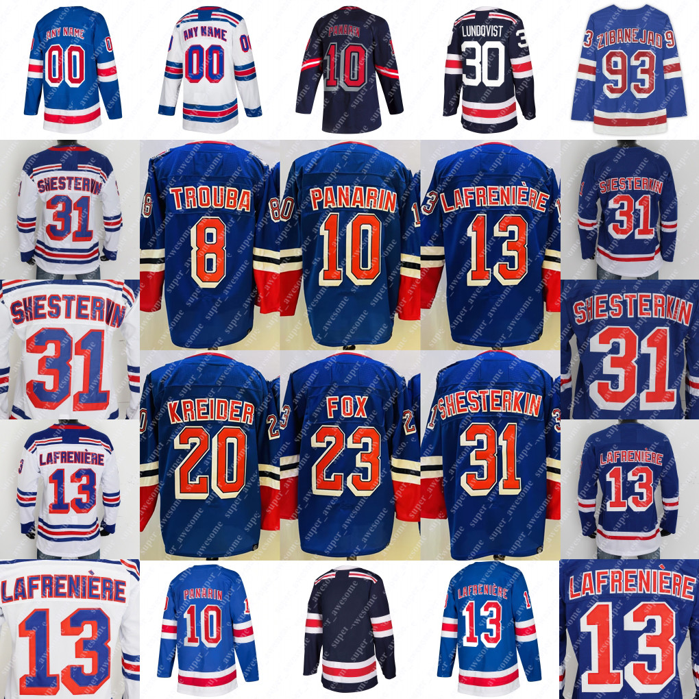 Mika Zibanejad Jersey Jacob Trouba Chris Kreider Adam Fox Artemi Panarin Alexis Lafreniere Igor Shesterkin Kaapo Kakko Ryan Reaves Mark, Navy winter classic