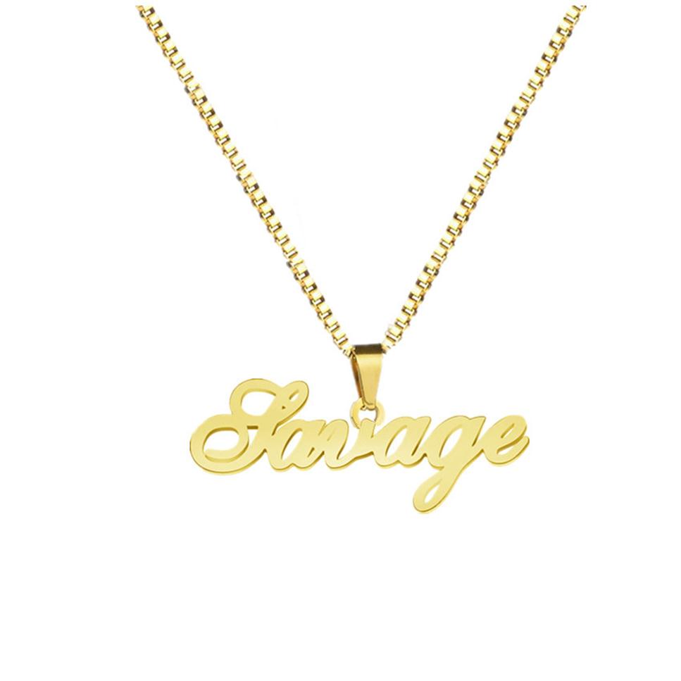 Gold Box Chain Custom Jewelry Personalized Name Pendant Necklace Handmade Cursive Nameplate Choker Women Men Bijoux BFF Gift343T
Gold Box Chain Custom Jewelry Personalized Name Pendant Necklace Handmade Cursive Nameplate Choker Women Men Bijoux BFF Gift343T