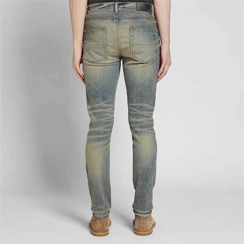 Pants Ripped Slim Fashion amirly Cool Stylish Leisure Men's Brand a Hole Jeans Fit Women's Designer High Street Denim Cotton Uw83 Pleated Wrinkled Q3WJ, Yellow mud dirty
Pants Ripped Slim Fashion amirly Cool Stylish Leisure Men's Brand a Hole Jeans Fit Women's Designer High Street Denim Cotton Uw83 Pleated Wrinkled Q3WJ, Yellow mud dirty