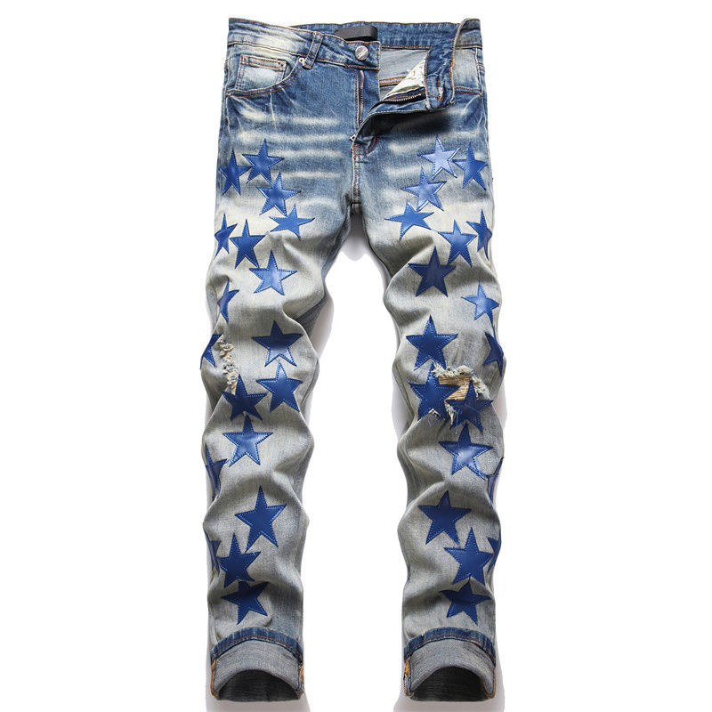 Designer Mens Jeans Hiking Pant Ripped Hip hop High Street Fashion Brand Pantalones Vaqueros Para Hombre Motorcycle Embroidery Close fitting VQ95, 11
Designer Mens Jeans Hiking Pant Ripped Hip hop High Street Fashion Brand Pantalones Vaqueros Para Hombre Motorcycle Embroidery Close fitting VQ95, 11