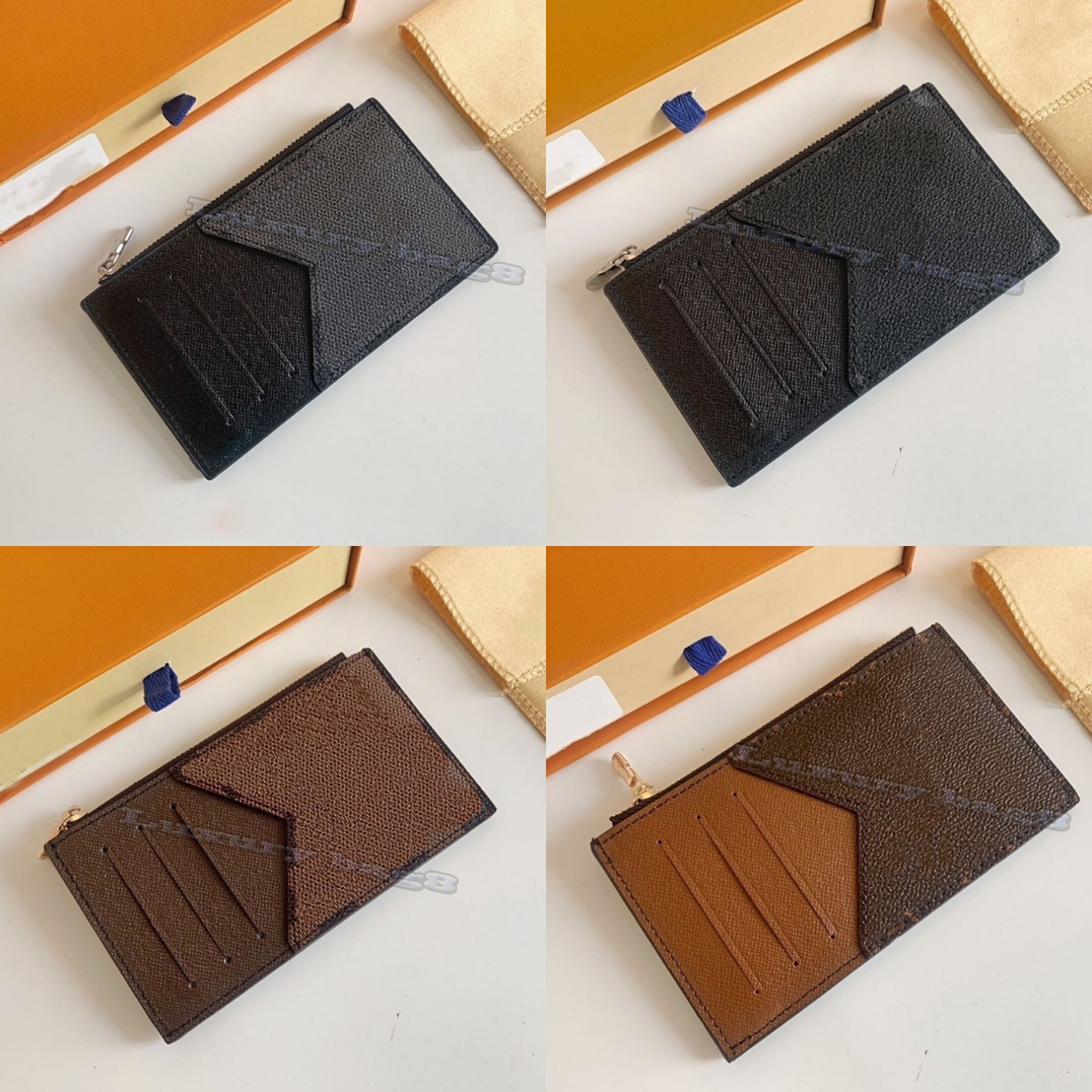 5A quality luxury Designer Card bag Holder Genuine Leather purse Fashion Womens men Purses Mens Key Ring Credit Coin Mini Brown Wallet, Brown letter
5A quality luxury Designer Card bag Holder Genuine Leather purse Fashion Womens men Purses Mens Key Ring Credit Coin Mini Brown Wallet, Brown letter