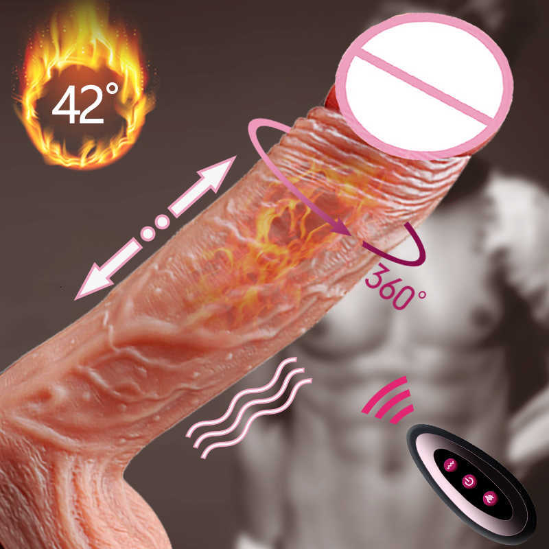Massager Toys Heating Realistic Thrusting Dildo Vibrator for Women shop Products Huge Big Dick Penis g Spot Vagina Anal Masturbator Sex Toy