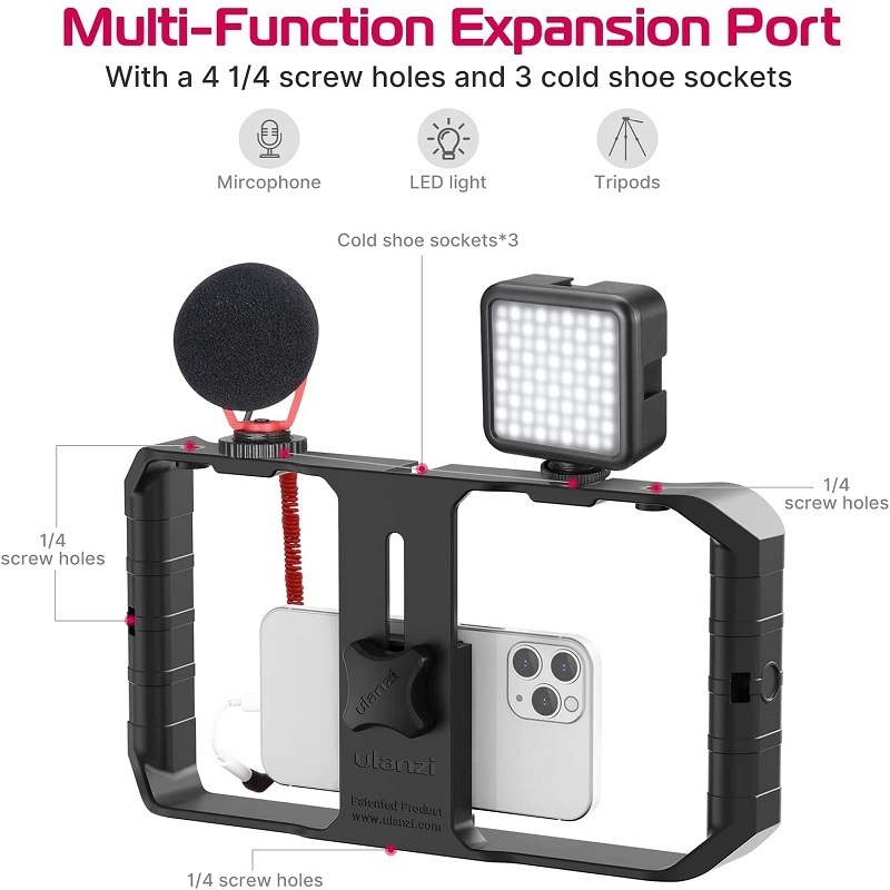 Other A V Accessories Ulanzi U Rig Pro Smartphone Video Hand Grip Filmmaking Case Phone Stabilizer Handheld Tripod Mount for Andro
