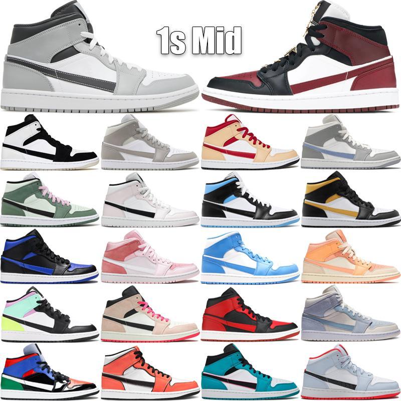 1 Mid Men Women Basketball Shoes 1S Leather Designer Jump man Light Smoke Grey Diamond Fearless South Beach UNC Multi Patent Outdoor Sneaker, #01 diamond
1 Mid Men Women Basketball Shoes 1S Leather Designer Jump man Light Smoke Grey Diamond Fearless South Beach UNC Multi Patent Outdoor Sneaker, #01 diamond