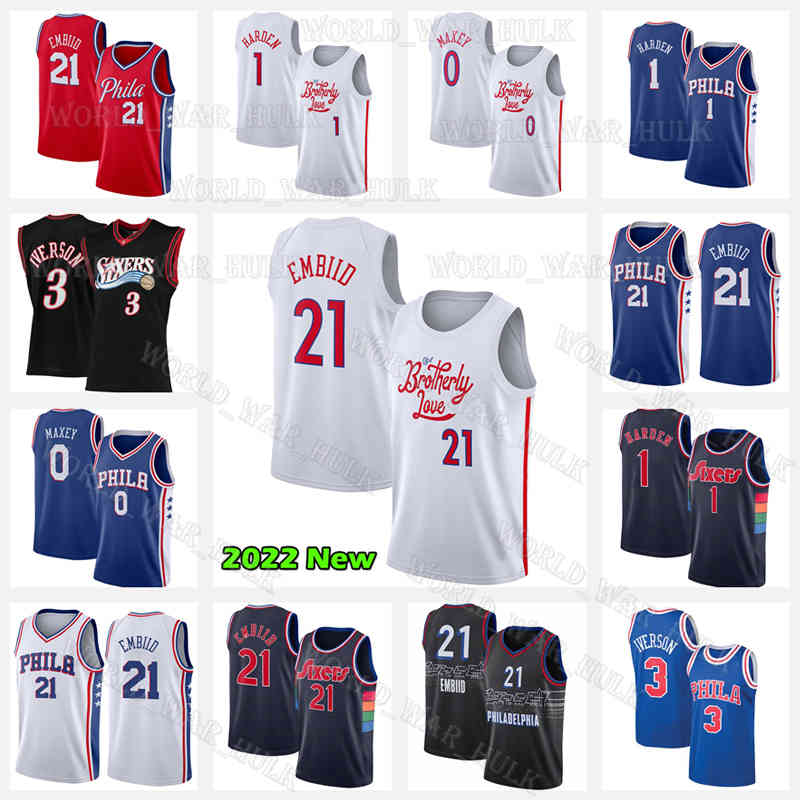 Joel Embiid Basketball Jersey 21 3 Allen Iverson 0 Tyrese Maxey Julius Erving Philadelphia''76ers''Mens 1 James Harden Jerseys Retro City Black White 2022 2023, Men jersey
Joel Embiid Basketball Jersey 21 3 Allen Iverson 0 Tyrese Maxey Julius Erving Philadelphia''76ers''Mens 1 James Harden Jerseys Retro City Black White 2022 2023, Men jersey