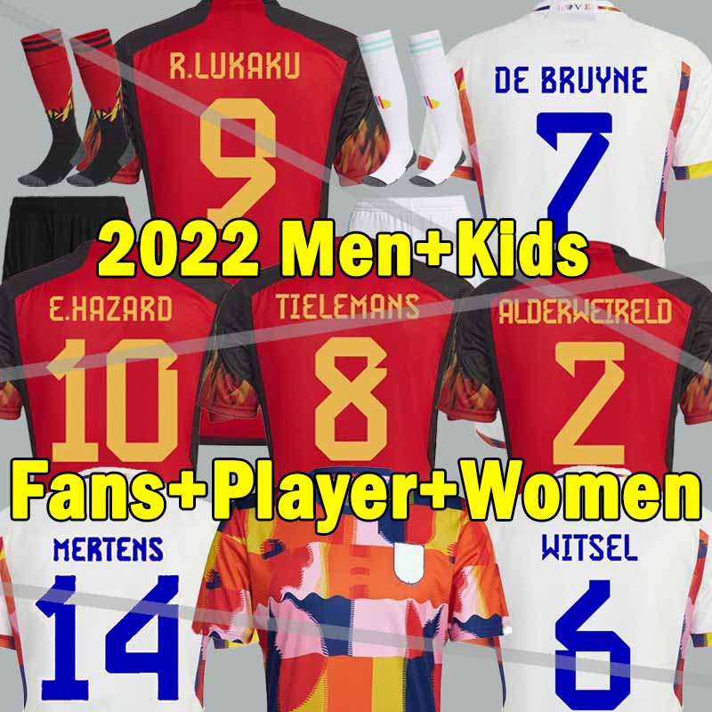 22 23 Belgium Soccer Jerseys DE BRUYNE WITSEL 2022 2023 E.HAZARD R.LUKAKU Tielemans T.HAZARD BATSHUAYI fans player version Football Shirts, 2022 world cup home kids kits
22 23 Belgium Soccer Jerseys DE BRUYNE WITSEL 2022 2023 E.HAZARD R.LUKAKU Tielemans T.HAZARD BATSHUAYI fans player version Football Shirts, 2022 world cup home kids kits